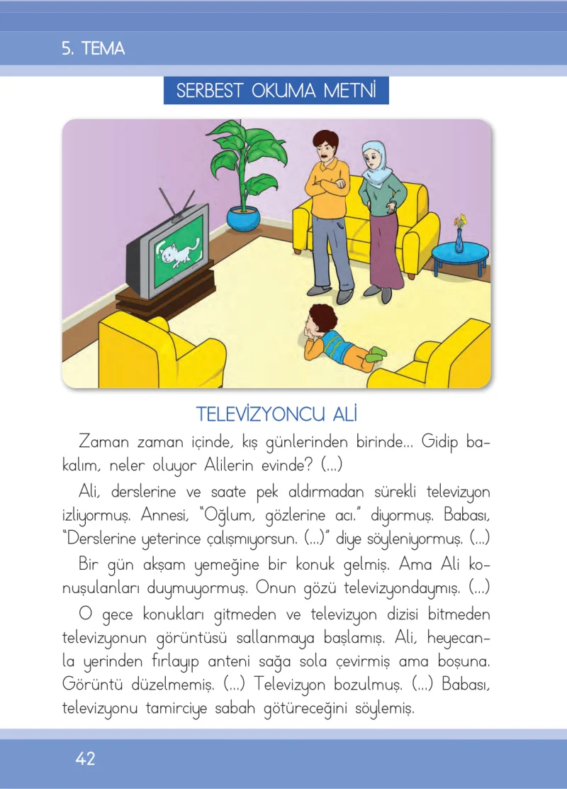 1. Sınıf Türkçe Ders Kitabı Cevapları İlke Yayınları Sayfa 42