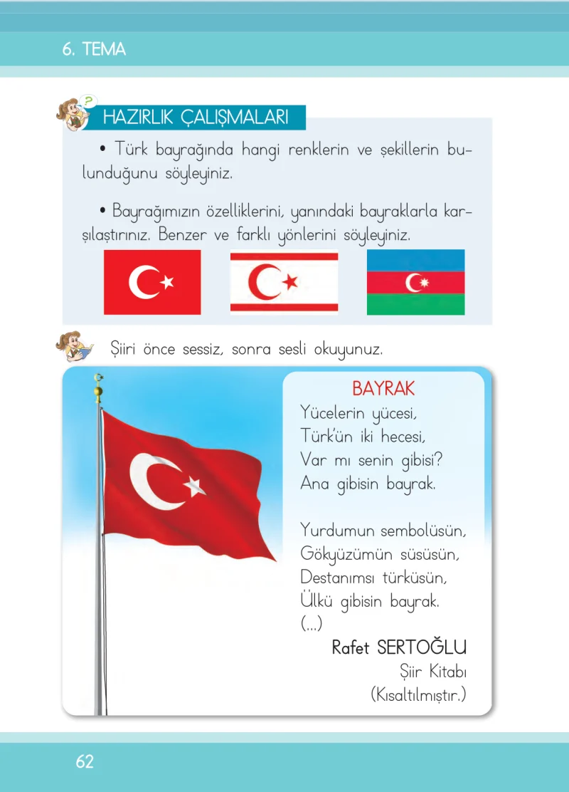1. Sınıf Türkçe Ders Kitabı Cevapları İlke Yayınları Sayfa 62