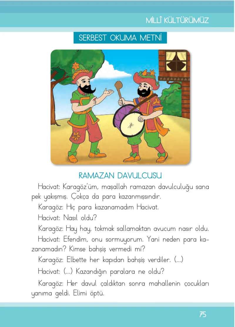 1. Sınıf Türkçe Ders Kitabı Cevapları İlke Yayınları Sayfa 75