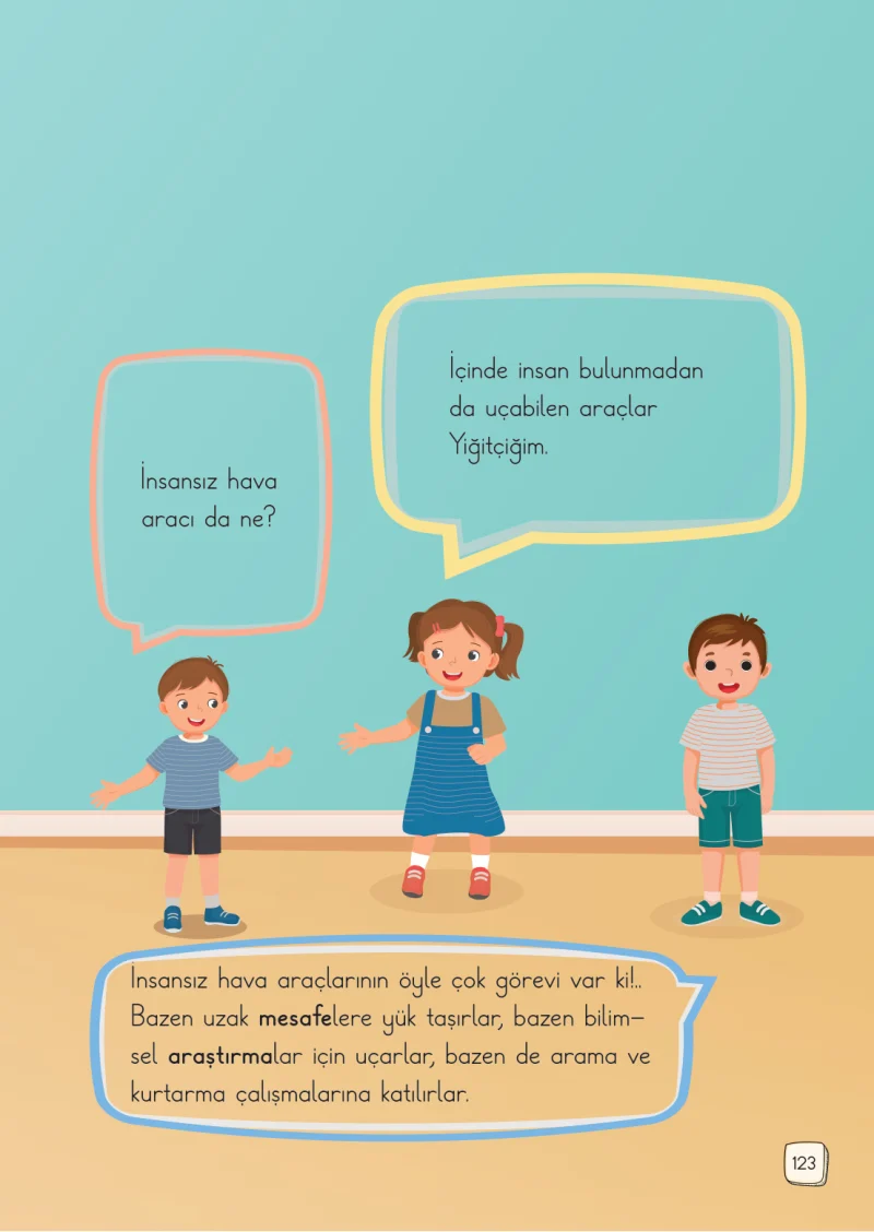 1. Sınıf Türkçe Ders Kitabı Cevapları Meb Yayınları 1. Kitap Sayfa 123