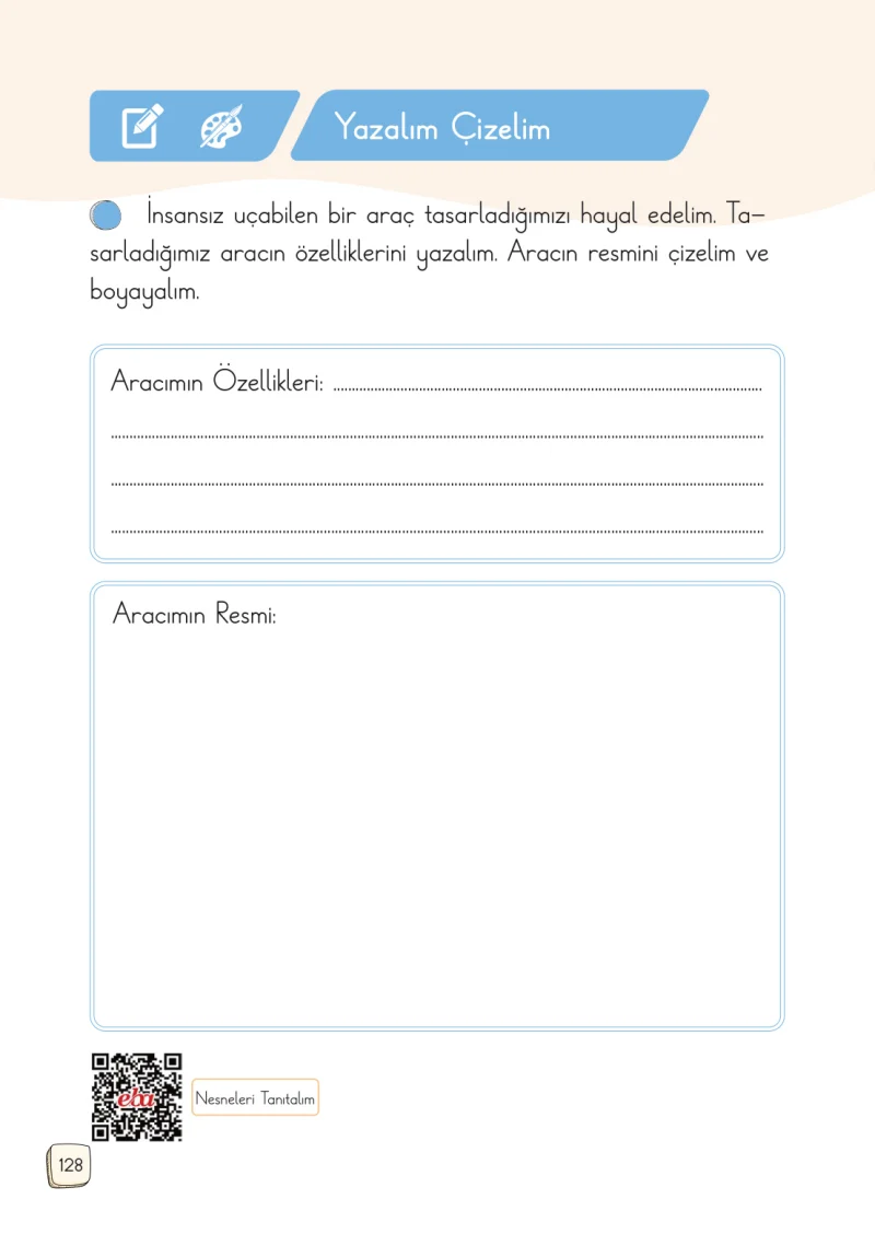1. Sınıf Türkçe Ders Kitabı Cevapları Meb Yayınları 1. Kitap Sayfa 128