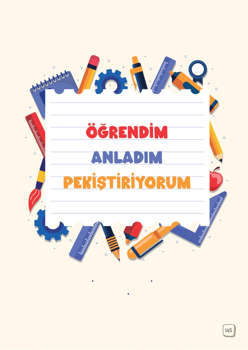 1. Sınıf Türkçe Ders Kitabı Cevapları Meb Yayınları 1. Kitap Sayfa 145