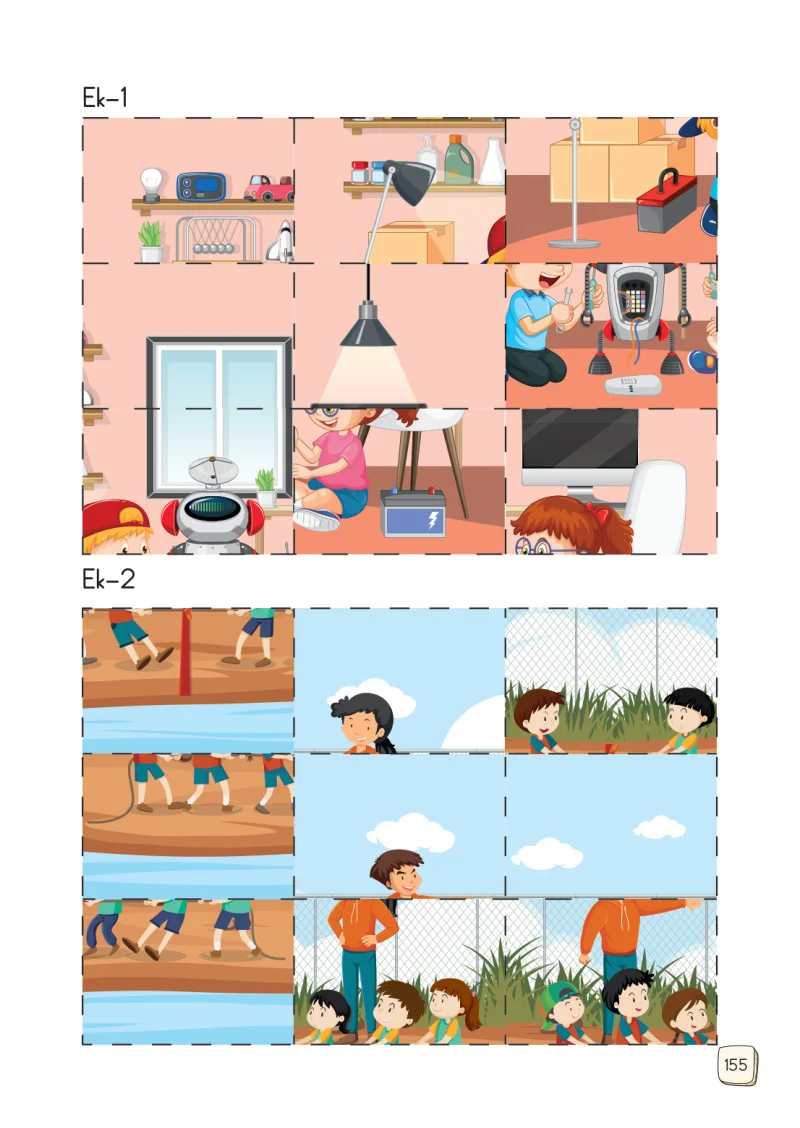 1. Sınıf Türkçe Ders Kitabı Cevapları Meb Yayınları 1. Kitap Sayfa 155