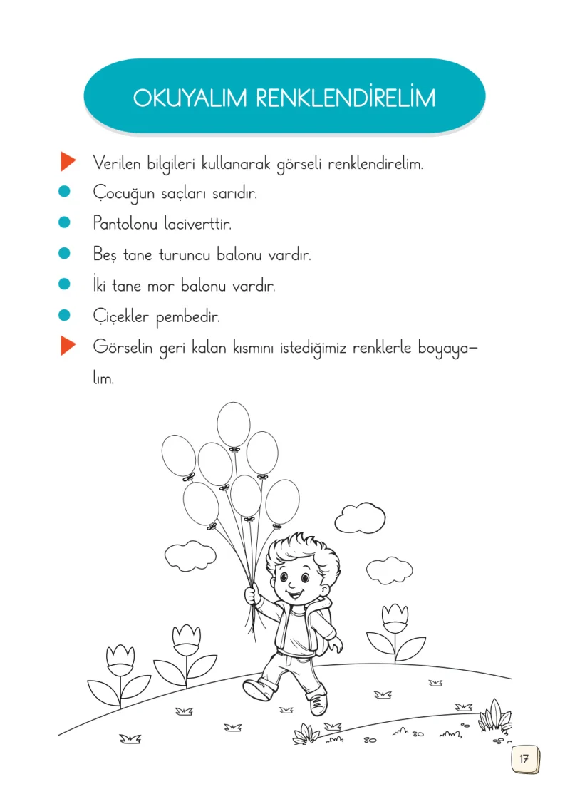 1. Sınıf Türkçe Ders Kitabı Cevapları Meb Yayınları 1. Kitap Sayfa 17
