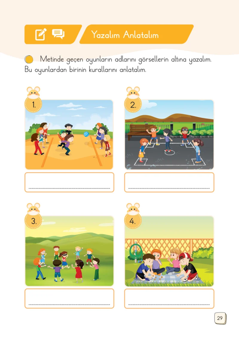 1. Sınıf Türkçe Ders Kitabı Cevapları Meb Yayınları 1. Kitap Sayfa 29