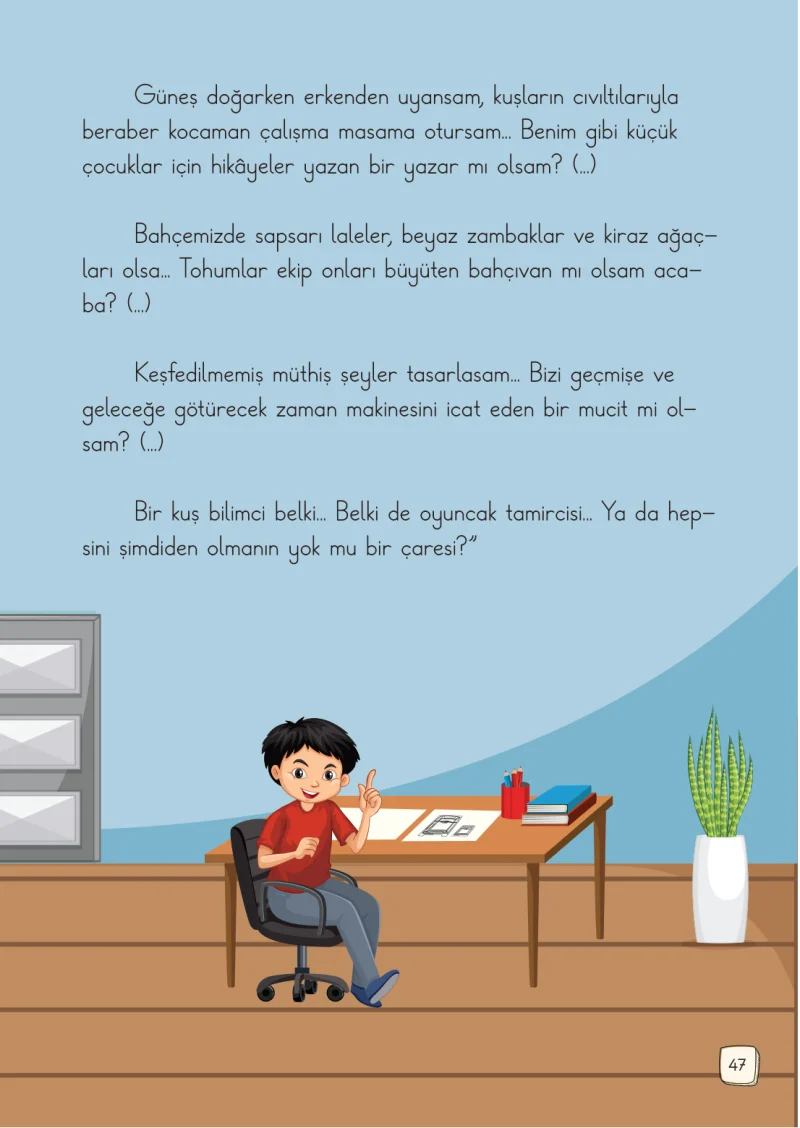 1. Sınıf Türkçe Ders Kitabı Cevapları Meb Yayınları 1. Kitap Sayfa 47