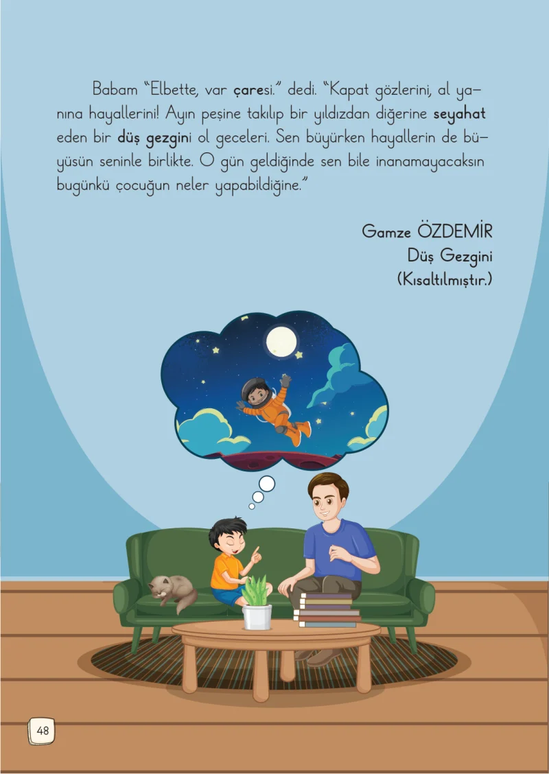 1. Sınıf Türkçe Ders Kitabı Cevapları Meb Yayınları 1. Kitap Sayfa 48