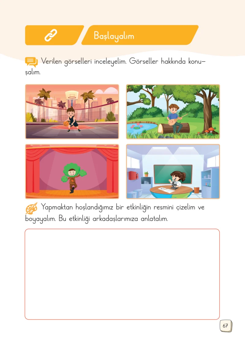 1. Sınıf Türkçe Ders Kitabı Cevapları Meb Yayınları 1. Kitap Sayfa 67