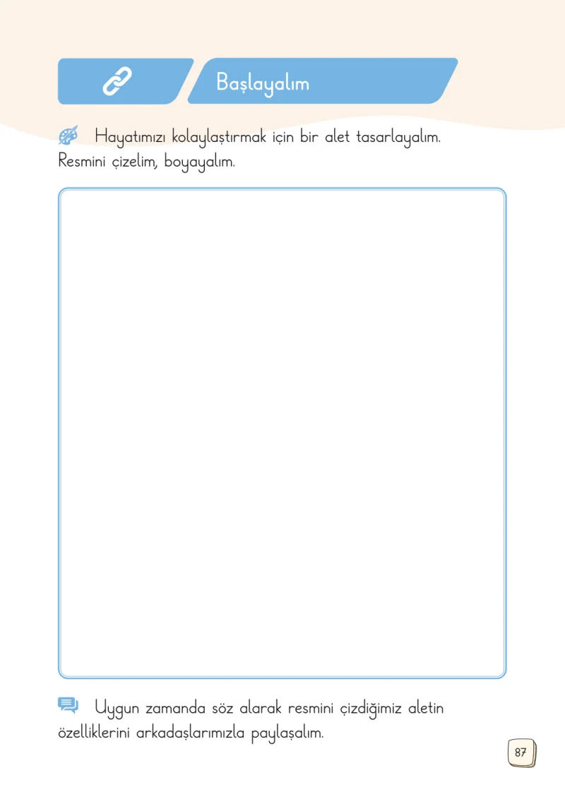 1. Sınıf Türkçe Ders Kitabı Cevapları Meb Yayınları 1. Kitap Sayfa 87