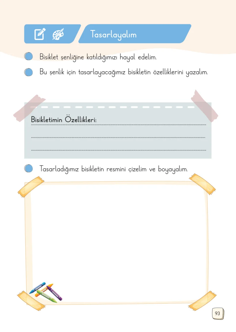 1. Sınıf Türkçe Ders Kitabı Cevapları Meb Yayınları 1. Kitap Sayfa 93