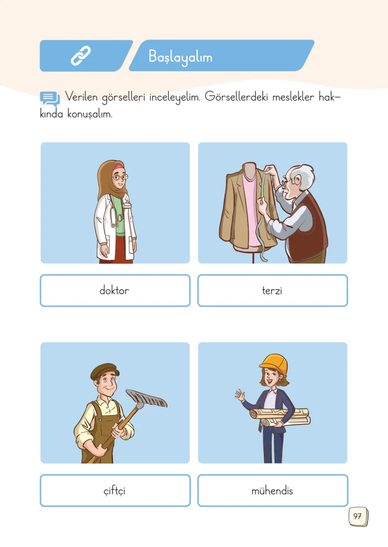 1. Sınıf Türkçe Ders Kitabı Cevapları Meb Yayınları 1. Kitap Sayfa 97