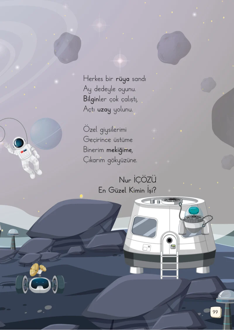 1. Sınıf Türkçe Ders Kitabı Cevapları Meb Yayınları 1. Kitap Sayfa 99