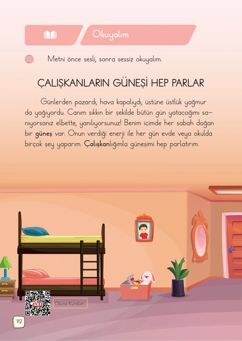 1. Sınıf Türkçe Ders Kitabı Cevapları Meb Yayınları 2. Kitap Sayfa 112