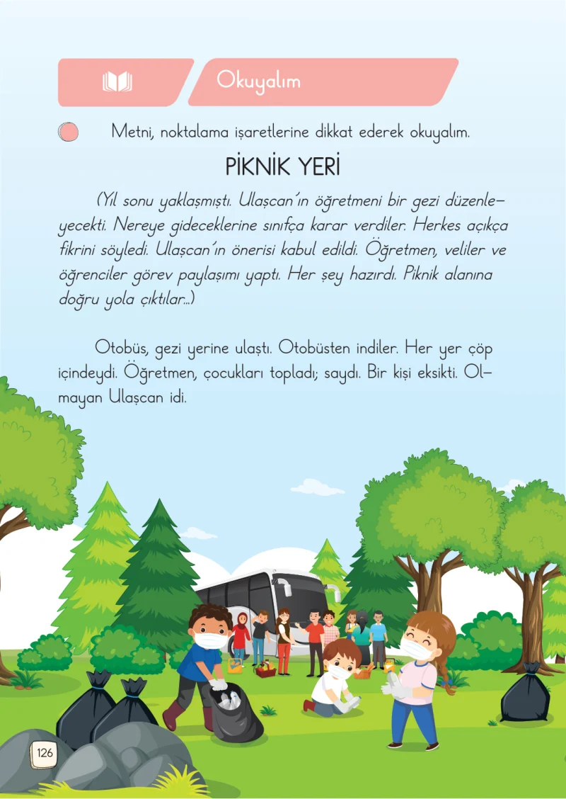 1. Sınıf Türkçe Ders Kitabı Cevapları Meb Yayınları 2. Kitap Sayfa 126