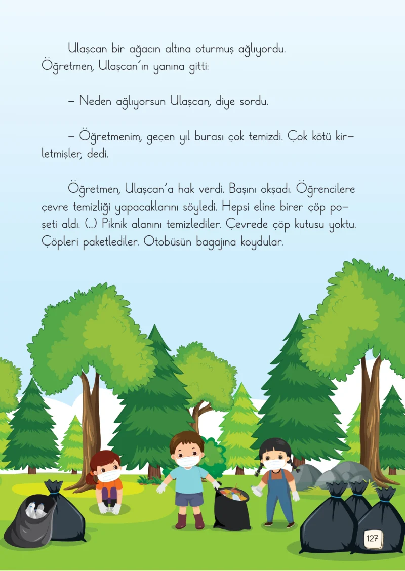 1. Sınıf Türkçe Ders Kitabı Cevapları Meb Yayınları 2. Kitap Sayfa 127