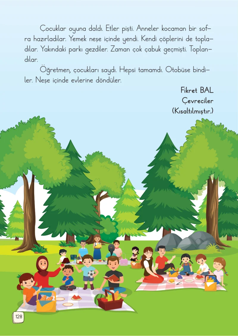 1. Sınıf Türkçe Ders Kitabı Cevapları Meb Yayınları 2. Kitap Sayfa 128