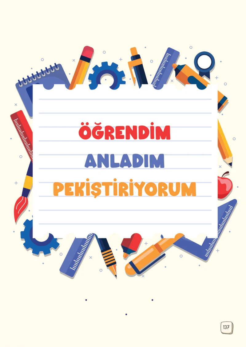 1. Sınıf Türkçe Ders Kitabı Cevapları Meb Yayınları 2. Kitap Sayfa 137