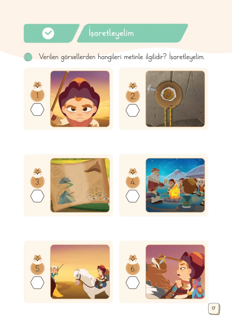 1. Sınıf Türkçe Ders Kitabı Cevapları Meb Yayınları 2. Kitap Sayfa 17