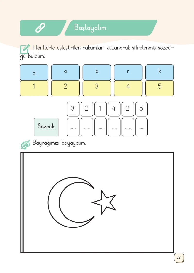1. Sınıf Türkçe Ders Kitabı Cevapları Meb Yayınları 2. Kitap Sayfa 23