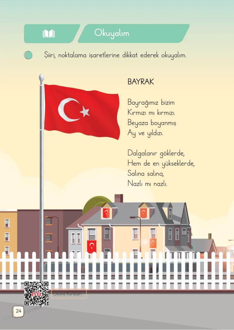 1. Sınıf Türkçe Ders Kitabı Cevapları Meb Yayınları 2. Kitap Sayfa 24