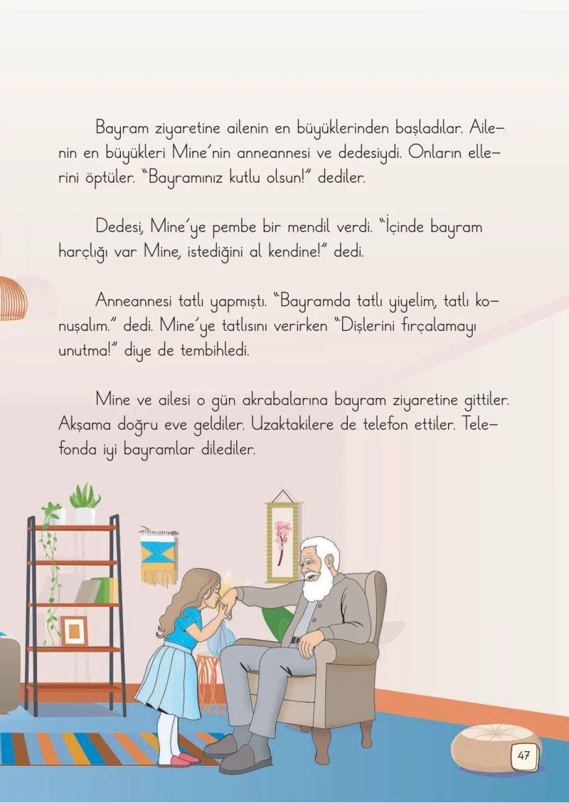 1. Sınıf Türkçe Ders Kitabı Cevapları Meb Yayınları 2. Kitap Sayfa 47