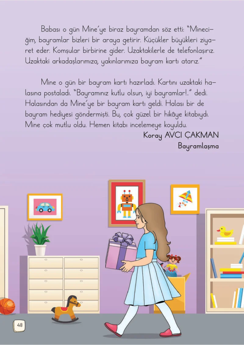 1. Sınıf Türkçe Ders Kitabı Cevapları Meb Yayınları 2. Kitap Sayfa 48