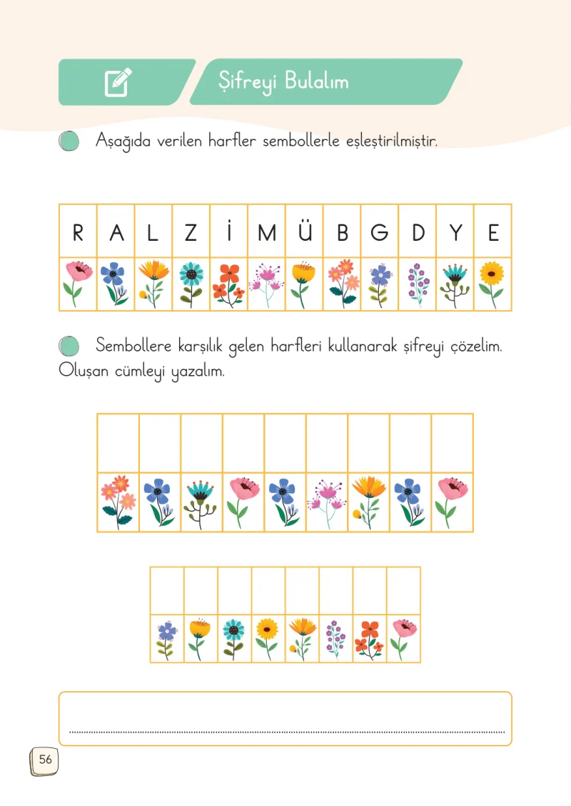 1. Sınıf Türkçe Ders Kitabı Cevapları Meb Yayınları 2. Kitap Sayfa 56