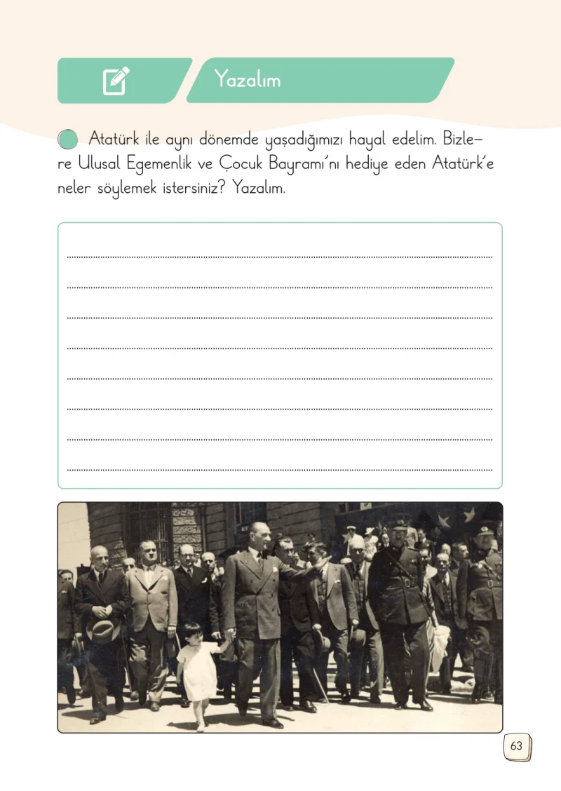 1. Sınıf Türkçe Ders Kitabı Cevapları Meb Yayınları 2. Kitap Sayfa 63