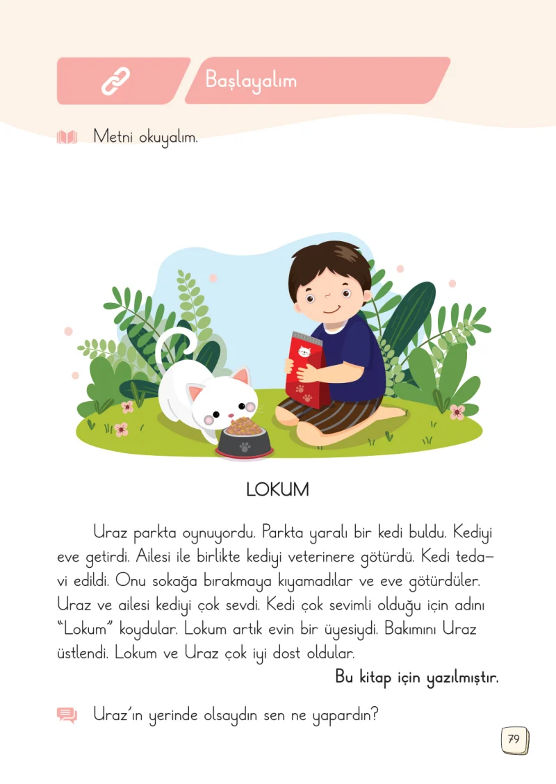 1. Sınıf Türkçe Ders Kitabı Cevapları Meb Yayınları 2. Kitap Sayfa 79