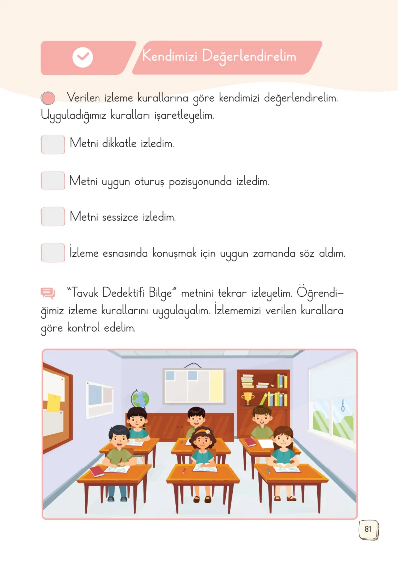 1. Sınıf Türkçe Ders Kitabı Cevapları Meb Yayınları 2. Kitap Sayfa 81