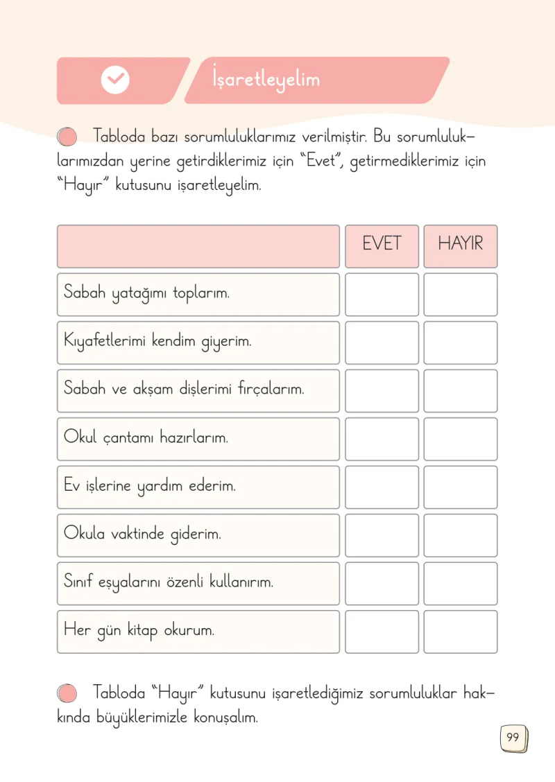 1. Sınıf Türkçe Ders Kitabı Cevapları Meb Yayınları 2. Kitap Sayfa 99