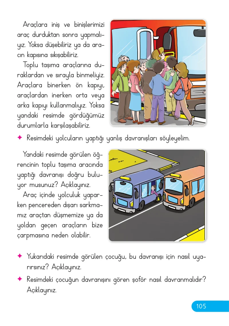 2. Sınıf Hayat Bilgisi Ders Kitabı Cevapları Ata Yayıncılık Sayfa 105