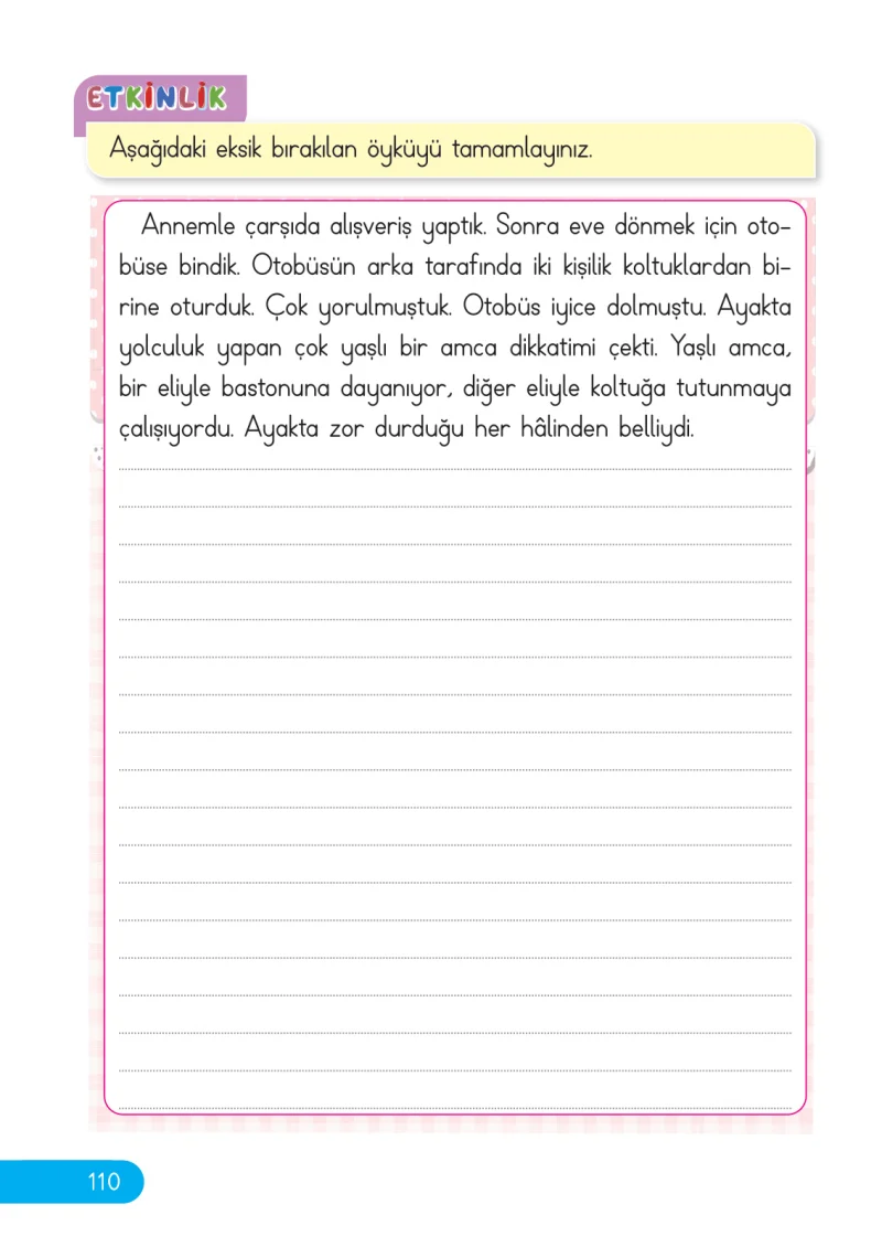 2. Sınıf Hayat Bilgisi Ders Kitabı Cevapları Ata Yayıncılık Sayfa 110