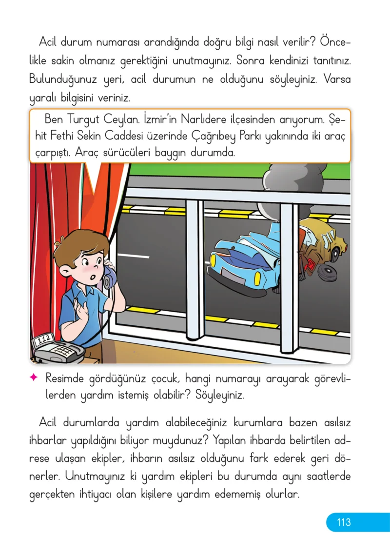 2. Sınıf Hayat Bilgisi Ders Kitabı Cevapları Ata Yayıncılık Sayfa 113