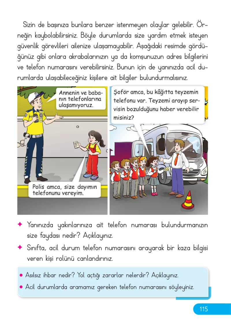 2. Sınıf Hayat Bilgisi Ders Kitabı Cevapları Ata Yayıncılık Sayfa 115