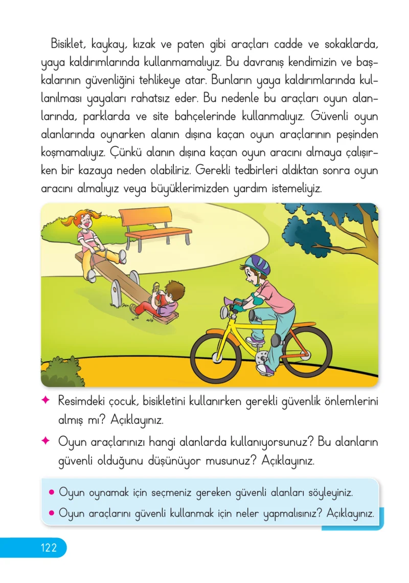 2. Sınıf Hayat Bilgisi Ders Kitabı Cevapları Ata Yayıncılık Sayfa 122