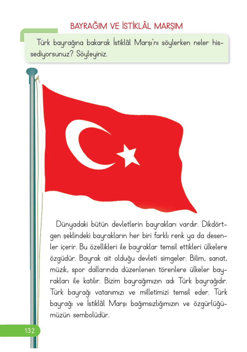 2. Sınıf Hayat Bilgisi Ders Kitabı Cevapları Ata Yayıncılık Sayfa 132