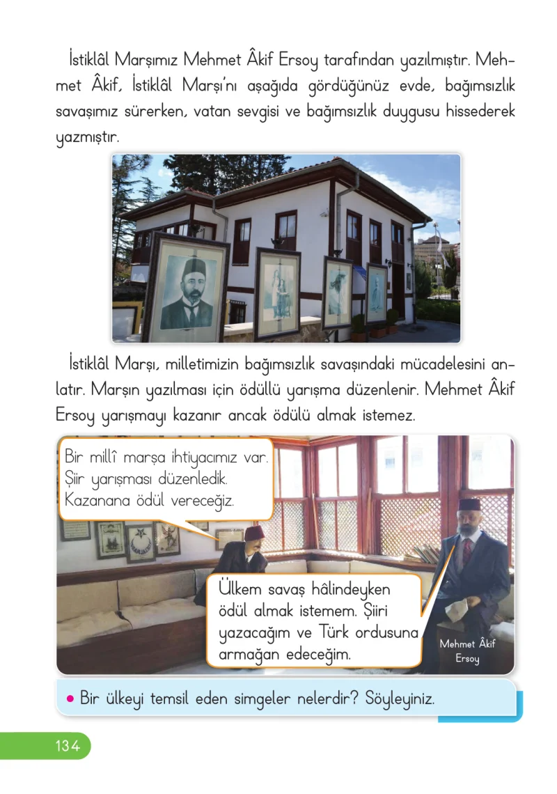 2. Sınıf Hayat Bilgisi Ders Kitabı Cevapları Ata Yayıncılık Sayfa 134