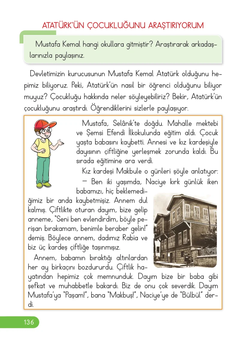2. Sınıf Hayat Bilgisi Ders Kitabı Cevapları Ata Yayıncılık Sayfa 136