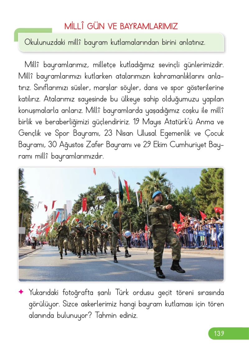 2. Sınıf Hayat Bilgisi Ders Kitabı Cevapları Ata Yayıncılık Sayfa 139