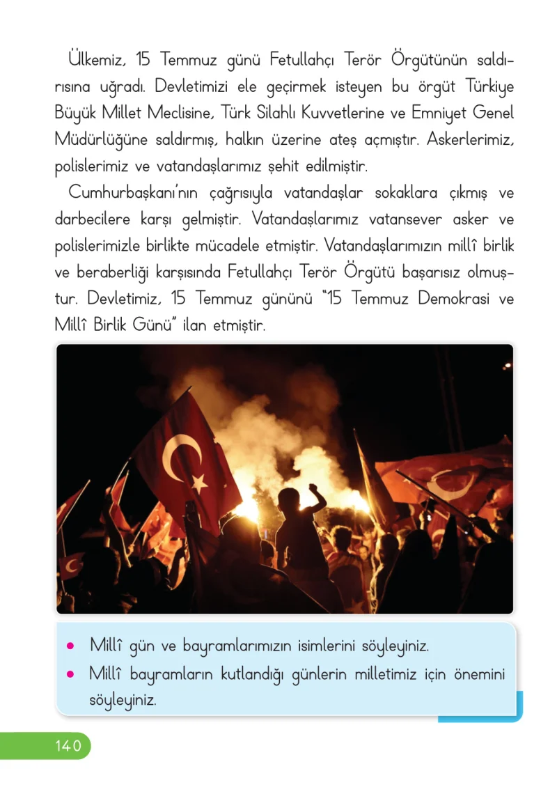 2. Sınıf Hayat Bilgisi Ders Kitabı Cevapları Ata Yayıncılık Sayfa 140