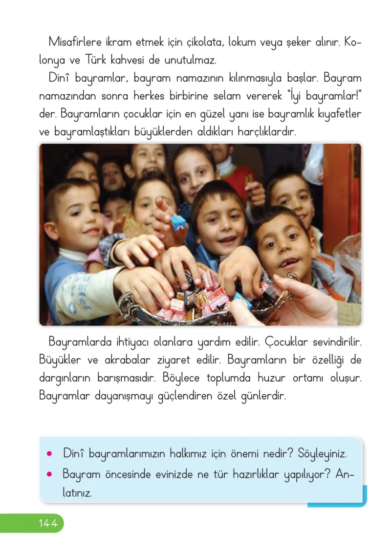 2. Sınıf Hayat Bilgisi Ders Kitabı Cevapları Ata Yayıncılık Sayfa 144