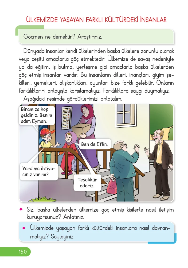 2. Sınıf Hayat Bilgisi Ders Kitabı Cevapları Ata Yayıncılık Sayfa 150