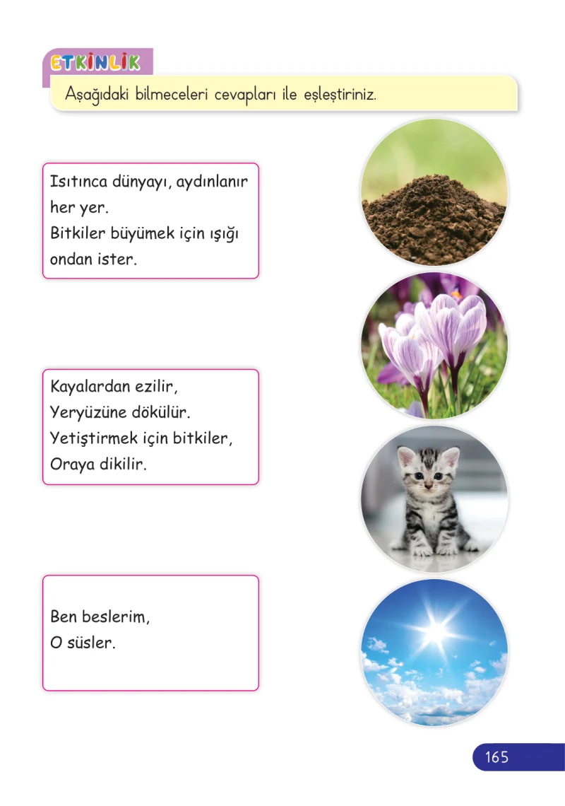 2. Sınıf Hayat Bilgisi Ders Kitabı Cevapları Ata Yayıncılık Sayfa 165
