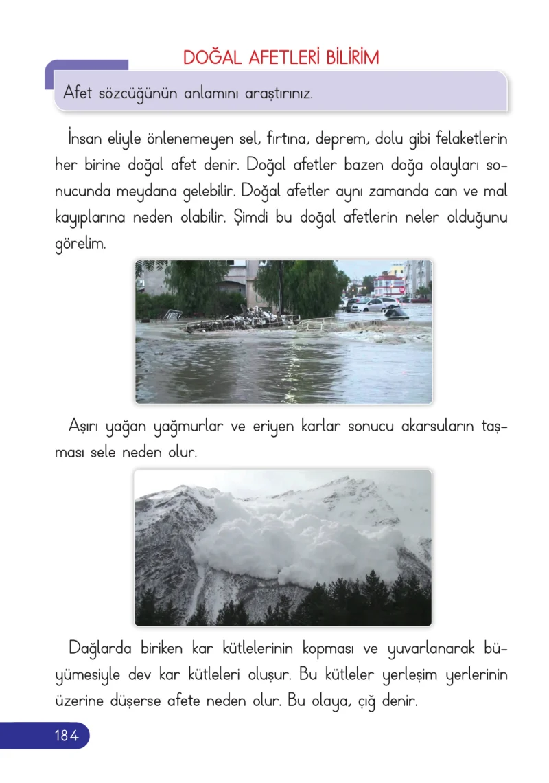 2. Sınıf Hayat Bilgisi Ders Kitabı Cevapları Ata Yayıncılık Sayfa 184