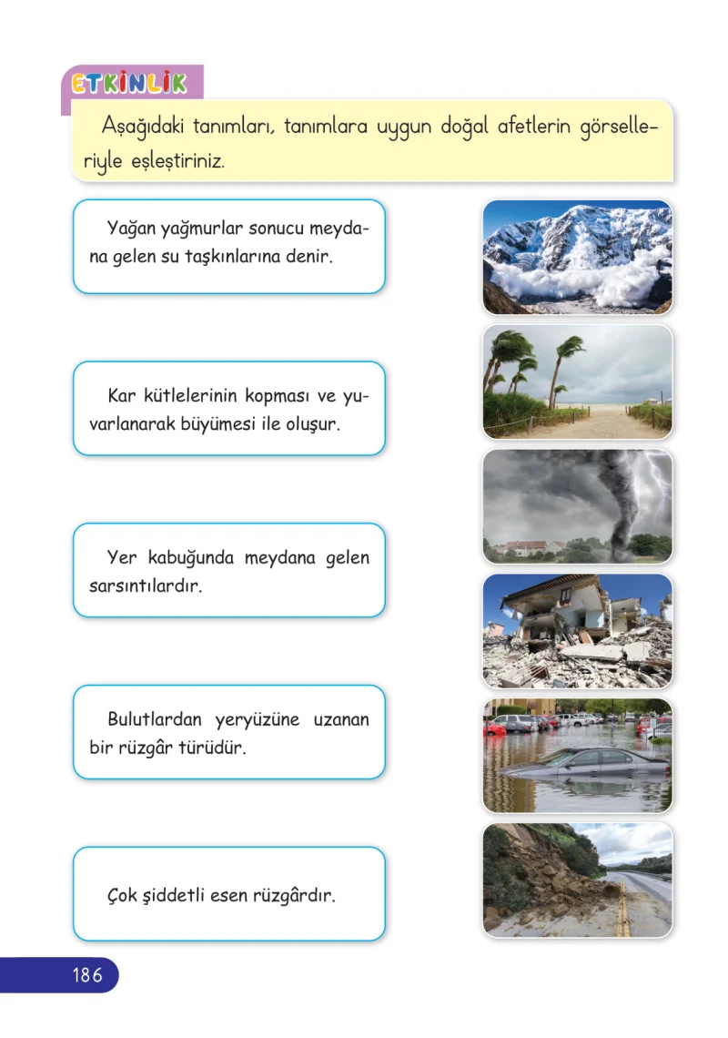 2. Sınıf Hayat Bilgisi Ders Kitabı Cevapları Ata Yayıncılık Sayfa 186