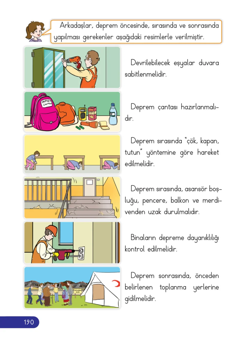 2. Sınıf Hayat Bilgisi Ders Kitabı Cevapları Ata Yayıncılık Sayfa 190