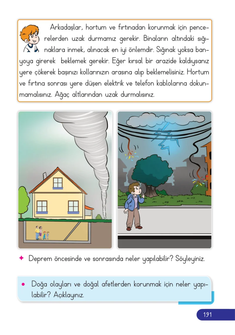 2. Sınıf Hayat Bilgisi Ders Kitabı Cevapları Ata Yayıncılık Sayfa 191