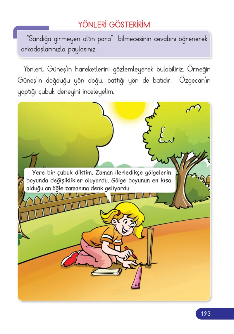 2. Sınıf Hayat Bilgisi Ders Kitabı Cevapları Ata Yayıncılık Sayfa 193