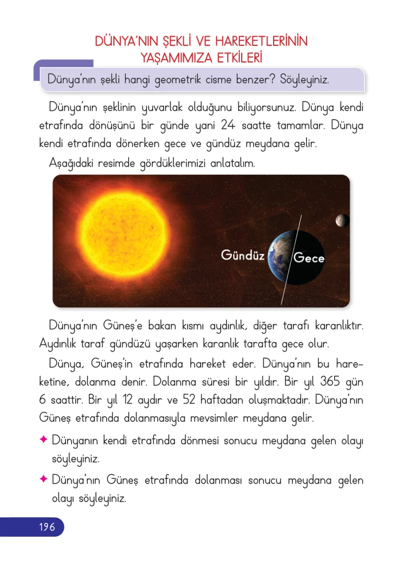 2. Sınıf Hayat Bilgisi Ders Kitabı Cevapları Ata Yayıncılık Sayfa 196